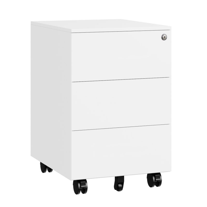 3 equal drawer mobile pedestal